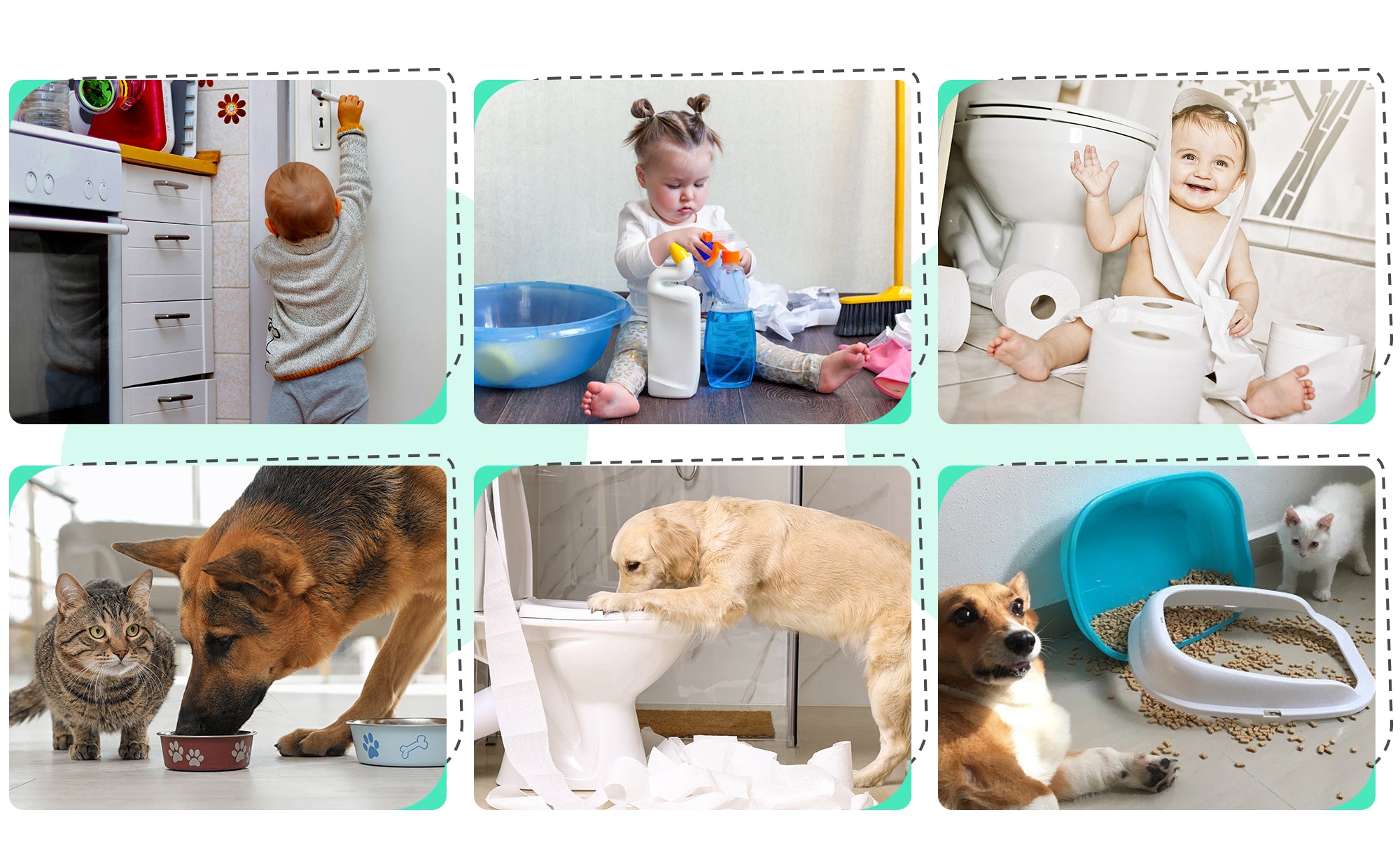 DOORWING portable door lock and door stopper for pet proofing child proofing baby proofing dog proofing cat proofing doors finger pinch guard